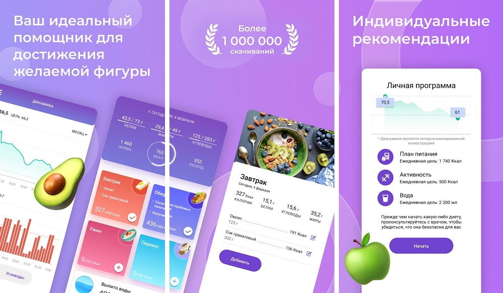 Худеем вместе. Дневник калорий