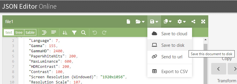 сохранить изменения